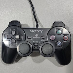 Sony Black Wired PlayStation Dual Analog Controller